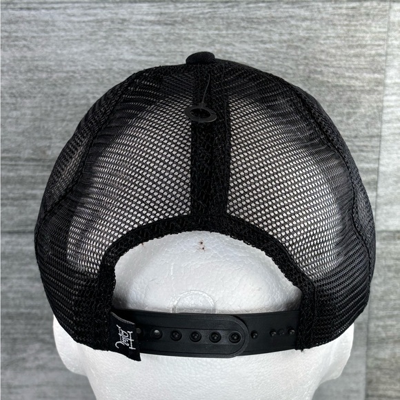 NWOT Ed Hardy DEH Mesh Snapback Trucker Hat Cap Lion Head Tattoo Black OSHA - Picture 6 of 13